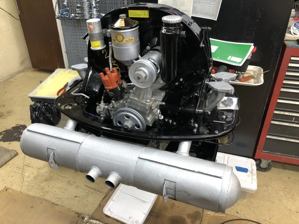 Rebuilt Porsche 356 SC engine